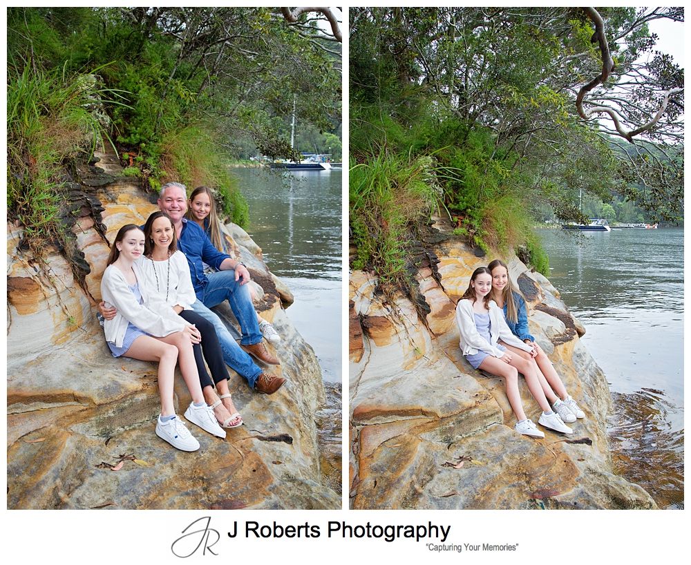 Family portrait photography sydney at Echo Point Reserve Roseville Chase